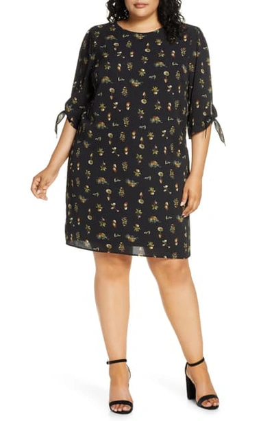 Kiyonna Manhattan Shift Dress In Burgundy