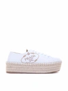 PRADA LOGO PRINT trainers IN WHITE,1E990L 034 F0009