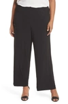 ALEX EVENINGS MATTE JERSEY STRAIGHT LEG PANTS,4351447