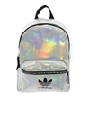 Adidas Originals Holographic Effect Backpack In Silver