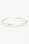 Mignonette Sterling Silver Alphabet Bracelet In Sterling Silver