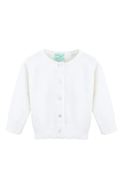 Carriage Boutique Babies' Julius Berger Cardigan In White