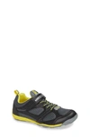 Tsukihoshi Kids' Mako Washable Sneaker In Black/ Yellow