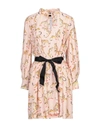 Pinko Short Dresses In Pink