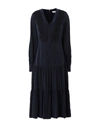 IVY & OAK IVY OAK WOMAN MIDI DRESS MIDNIGHT BLUE SIZE 8 CUPRO, VISCOSE,15038522WB 6