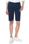 Nydj Stretch Twill Bermuda Shorts In Evening Tide
