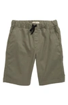 Tucker + Tate Kids' Essential Twill Shorts In Green Dune