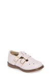 Footmates Danielle Double Strap Shoe In Rose