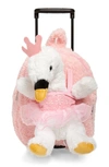 Popatu Ballet Swan Trolley Backpack In Pink