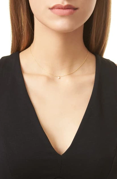 Zoë Chicco Dangling Semiprecious Stone Choker In Yellow Gold/ Opal