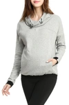 KIMI AND KAI KIMI AND KAI SAMARA COWL NECK MATERNITY/NURSING HOODIE,912-171422