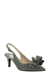 J. Reneé Gabino Slingback Pump In Pewter Fabric