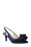 J. Reneé Gabino Slingback Pump In Navy/ Navy Fabric