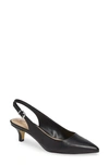 Bella Vita Scarlette Slingback Pump In Black Leather