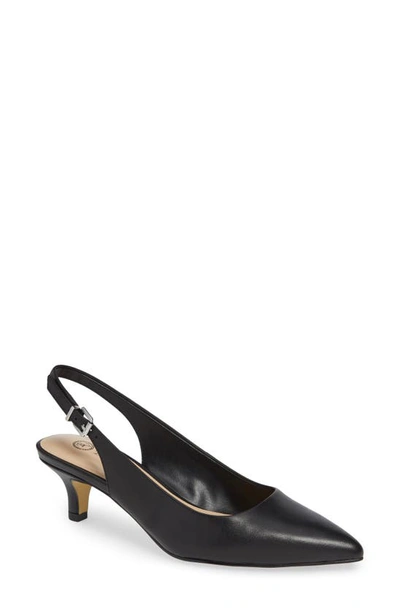 Bella Vita Scarlette Slingback Pump In Black Leather