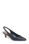 Bella Vita Scarlette Slingback Pump In Navy Leather