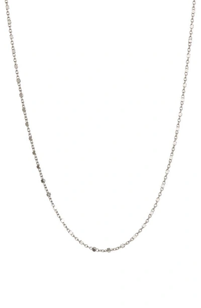 Bony Levy 14k Gold Beaded Chain Necklace In White Gold