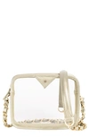 KELLY WYNNE CLEAR MINGLE MINGLE MINI CROSSBODY BAG,CML185