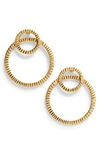 KARINE SULTAN KARINE SULTAN DOUBLE HOOP EARRINGS,E67064.30