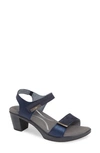 Naot 'intact' Sandal In Navy/ Polar Sea Leather