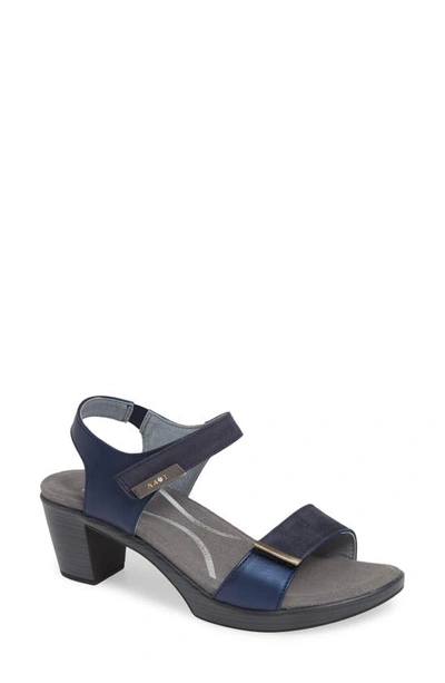 Naot 'intact' Sandal In Navy/ Polar Sea Leather