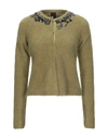 Pinko Cardigans In Military Green
