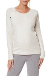 STOWAWAY COLLECTION STOWAWAY COLLECTION MATERNITY/NURSING SWEATER,2009-OAT-XL
