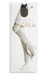 Oroblu Mi-bas Repos 70 Sheer Support Knee Highs In Skin