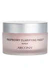 ARCONA RASPBERRY CLARIFYING PADS BLEMISH REDUCING FACE TONER PADS, 45 COUNT,9319