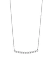 Bony Levy Stick Pavé Diamond Bar Necklace In White Gold