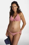 PEZ D'OR STRIPE TWO-PIECE MATERNITY SWIMSUIT,S06.9468