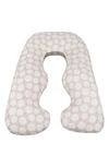 Leachco Back 'n Belly® Chic Contoured Pregnancy Support Pillow In Dandelion/ Taupe