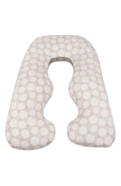 Leachco Back 'n Belly® Chic Contoured Pregnancy Support Pillow In Dandelion/ Taupe