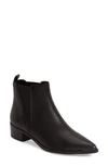 Marc Fisher Ltd Yale Leather Pointed Chelsea Booties In Black Leather