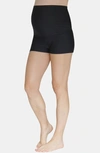 Mermaid Maternity Foldover Boyshort Swim Bottoms In Black
