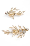 Brides And Hairpins Calvina 2-piece Hair Clip Set In Gold