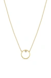 Zoë Chicco Diamond Circle Necklace In Yellow Gold