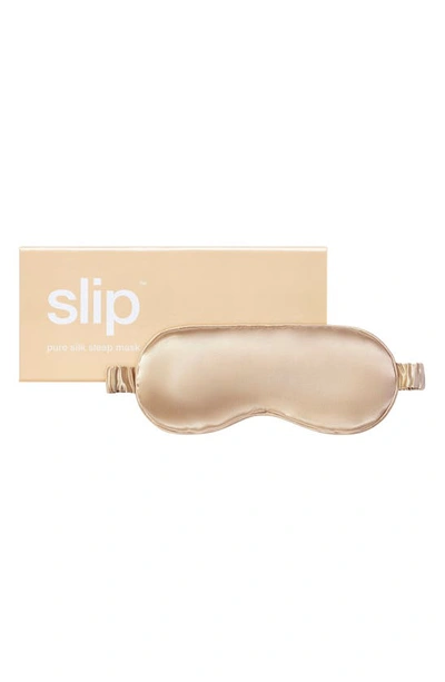 Slip Pure Silk Sleep Mask In Caramel