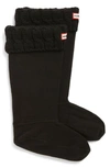 HUNTER ORIGINAL TALL CABLE KNIT CUFF WELLY BOOT SOCKS,UAS3036AAB