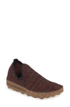 Asportuguesas By Fly London City Sneaker In Red/ Brown Fabric