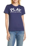 COMME DES GARÇONS PLAY LOGO TEE,AZ-T175-051