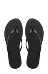 Havaianas 'you' Flip Flop In Black/ Black