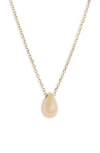 Bony Levy 14k Gold Pear Pendant Necklace In Yellow Gold