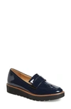 Naturalizer Adiline Loafer In Navy Patent Leather