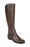 Naturalizer Jackie Tall Riding Boot In Chocolate Leather