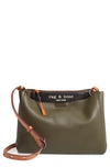 Rag & Bone Passenger Cross Body Leather Bag In Olvngt/ Black