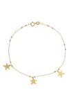 BONY LEVY 14K GOLD STAR CHARM BRACELET,FLB712103Y