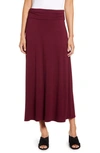 LOVEAPPELLA LOVEAPPELLA ROLL TOP MAXI SKIRT,W4278-SMO