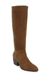 Naturalizer Fae Womens Wide Calf Knee-high Boots In Saddle Tan Suede