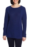 CHAUS MIXED GAUGE PULLOVER SWEATER,159204